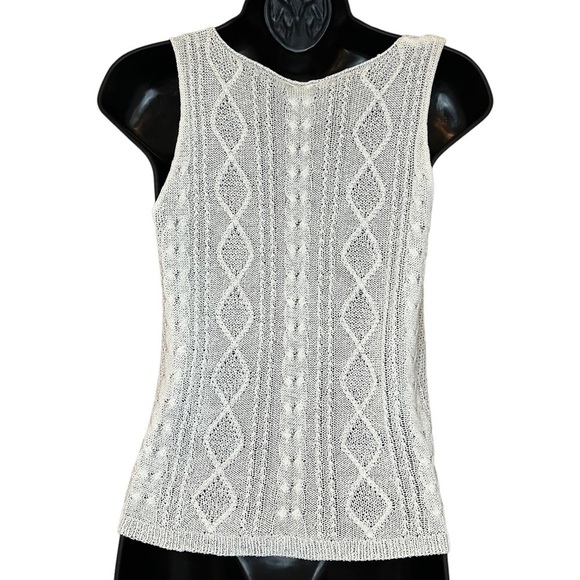 𝅺wishlist Sheer Tank in Ivory - Picture 7 of 7